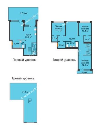 3 комнатная квартира 174,7 м² в ЖК Европейский квартал, дом Дом 9