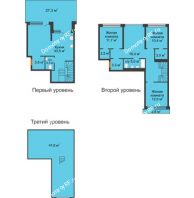 3 комнатная квартира 174,7 м² в ЖК Европейский квартал, дом Дом 9 - планировка